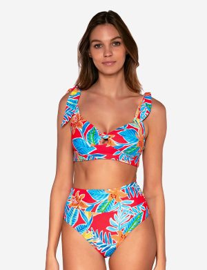 Swimwear Sunsets Tiger Lily Lily Top Women's