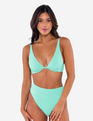 Trending Swim Breeze Twist Rib Wyatt Top Bikini