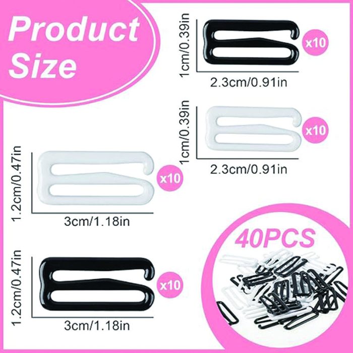 Rust-Proof Metal Swimsuit Clasps: Heavy-Duty Rings & Sliders for Lasting Swimwear & Lingerie Heavy-duty metal hardware for swimwear and lingerie! This kit includes rust-proof clasps, rings, and sliders. Stronger than plastic, with a sleek professional finish. Perfect for durable bikini tops and bra repairs.