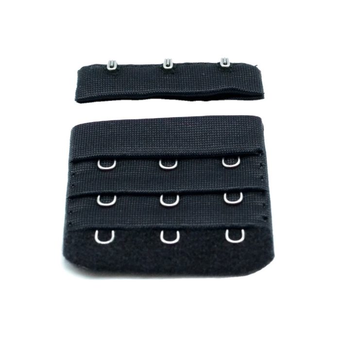 Bulk Buy: 3-Hook Bra Extender & DIY Closure Strap | High-Margin Garment Accessory Maximize your sales with one versatile product. This Adjustable Nylon Bra Extender is a top seller for two key audiences: END-USERS buy it as a "Bra Extender" for instant comfort from tight bras. MAKERS buy it as a "Hook & Eye Closure" for DIY bras, bikinis, and corsets.